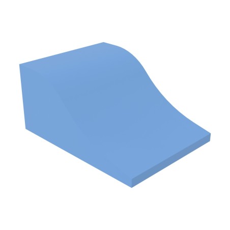 Pouf Morbido ONDA in Similpelle e Imbottitura Ignifuga CL1 - Dimensioni Base 50 x 45 cm, H 30 cm - Densità 27kg/mc - 