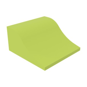 Pouf Morbido ONDA in Similpelle e Imbottitura Ignifuga CL1 - Dimensioni 60x60xH30 cm - Densità 27kg/mc - Colore Verde Chiaro
