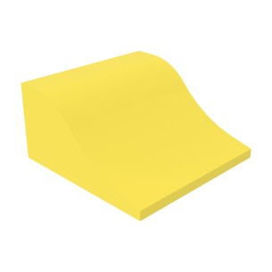Pouf Morbido ONDA in Similpelle e Imbottitura Ignifuga CL1 - Dimensioni 60x60xH30 cm - Densità 27kg/mc - Colore Giallo