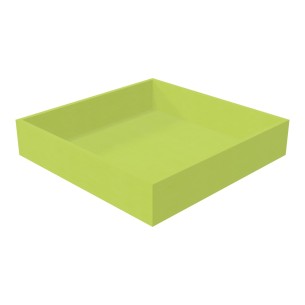 Pouf Morbido PISCINA QUADRATA PICCOLA Ignifuga CL1 - Dimensioni 150 x 150 x 5 cm H 40 cm - Colore Verde Chiaro