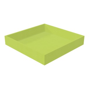 Pouf Morbido PISCINA QUADRATA PICCOLA Ignifuga CL1 - Dimensioni 180 x 180 x 5 cm H 30 cm - Colore Verde Chiaro