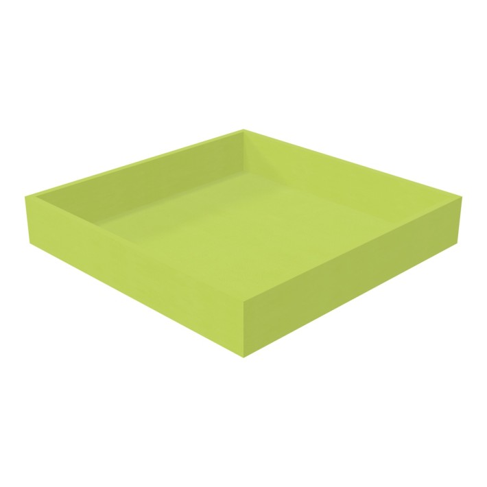 Pouf Morbido PISCINA QUADRATA PICCOLA Ignifuga CL1 - Dimensioni 180 x 180 x 5 cm H 30 cm - Colore Verde Chiaro