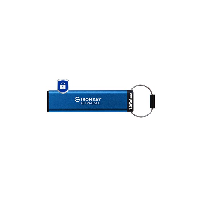 Kingston Technology IronKey Keypad 200 da 128 GB, FIPS 140-3 livello 3 crittografata AES-256