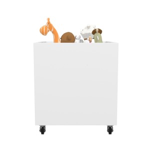 Contenitore Singolo su Ruote - in Truciolare con Superficie Ignifuga B-s1.d0 - Colore Bianco 2