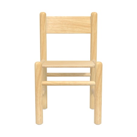 Sedia Bebe Finitura Legno - Altezza Seduta 26 Cm - Colore Scocca e Gambe Legno