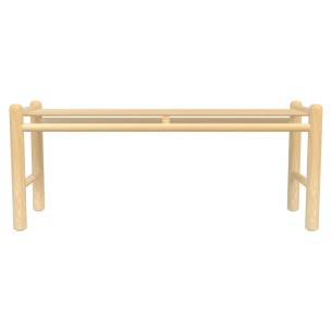 Panca Bebe senza Schienale in Legno - Altezza Seduta 31 cm - Colore Seduta Faggio 2