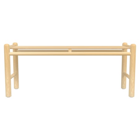 Panca Bebe senza Schienale in Legno - Altezza Seduta 31 cm - Colore Seduta Faggio