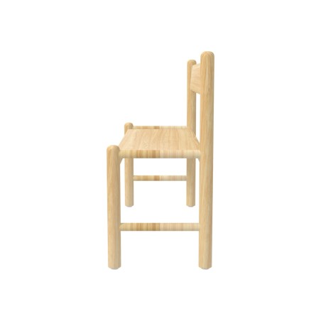 Panca Bebe con Schienale in Legno - Altezza Seduta 31 cm - Lunghezza 90 cm - Colore Seduta e Schienale Faggio