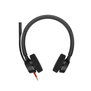 HP Poly Cuffie stereo Poly Blackwire 3325 con connettore USB-C, certificate per Microsoft Teams + spina da 3,5 mm + adattatore