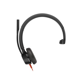 HP Poly Cuffie monoaurali Poly Blackwire 3315 con connettore USB-C + spina da 3,5 mm + adattatore USB-C/A
