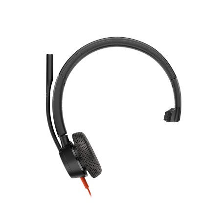 HP Poly Cuffie monoaurali Poly Blackwire 3315 con connettore USB-C + spina da 3,5 mm + adattatore USB-C/A