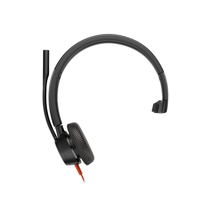HP Poly Cuffie monoaurali Poly Blackwire 3315 con connettore USB-C, certificate per Microsoft Teams + spina da 3,5 mm +