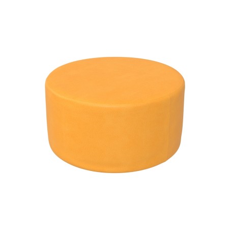 Pouf Morbido SEDUTA TONDA in Similpelle e Imbottitura Ignifuga CL1 - Diametro 48 cm, H 25 cm  - Densità 27 kg/mc - Sfoderabile 