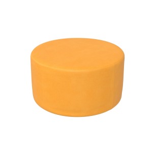 Pouf Morbido SEDUTA TONDA in Similpelle e Imbottitura Ignifuga CL1 - Diametro 60 cm, H 32 cm  - Densità 27 kg/mc - Sfoderabile 