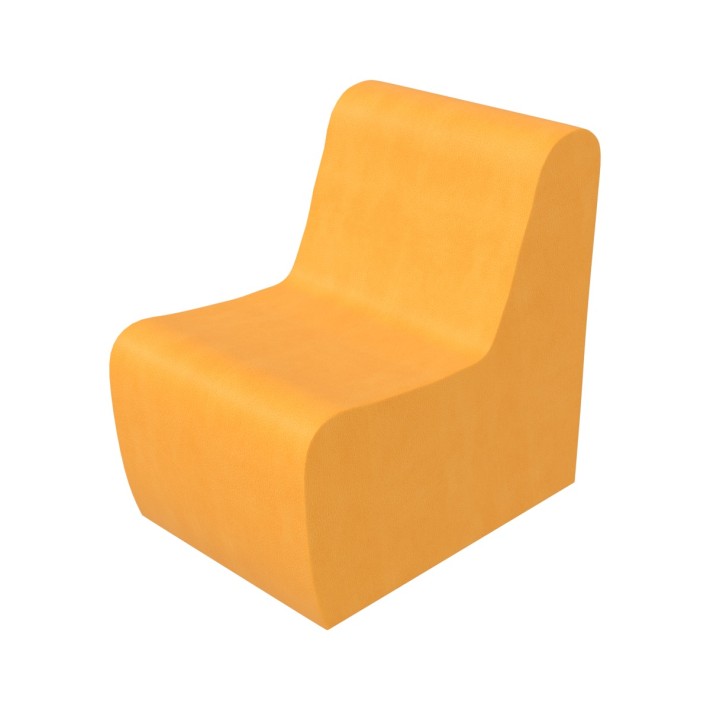 Pouf Morbido SEDUTA POLTRONA in Similpelle e Imbottitura Ignifuga CL1 - Dimensioni 35x50 cm, H 25 cm  - Densità 27 kg/mc - 