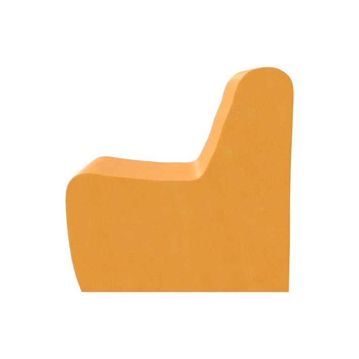 Pouf Morbido SEDUTA POLTRONA in Similpelle e Imbottitura Ignifuga CL1 - Dimensioni 35x50 cm, H 25 cm  - Densità 27 kg/mc - 