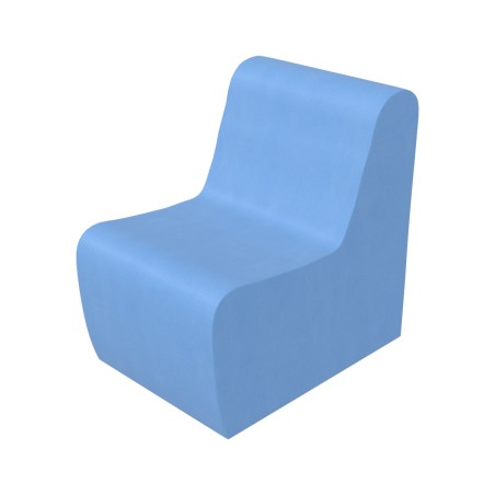 Pouf Morbido SEDUTA POLTRONA in Similpelle e Imbottitura Ignifuga CL1 - Dimensioni 35x50 cm, H 25 cm  - Densità 40 kg/mc - 