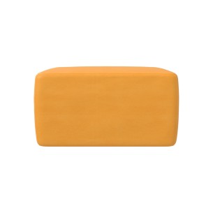 Pouf Morbido SEDUTA QUADRO in Similpelle e Imbottitura Ignifuga CL1 - Dimensioni Lato 60 cm, H 32 cm - Densità 27 kg/mc -  2