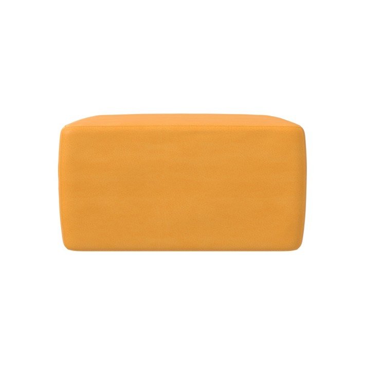 Pouf Morbido SEDUTA QUADRO in Similpelle e Imbottitura Ignifuga CL1 - Dimensioni Lato 60 cm, H 32 cm - Densità 27 kg/mc - 