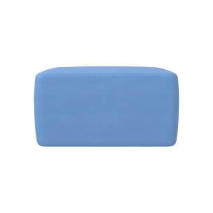 Pouf morbido SEDUTA QUADRO, similpelle e imbottitura ignifuga CL1, lato 60cm, H32cm, densità 40kg/mc, sfoderabile con zip  2