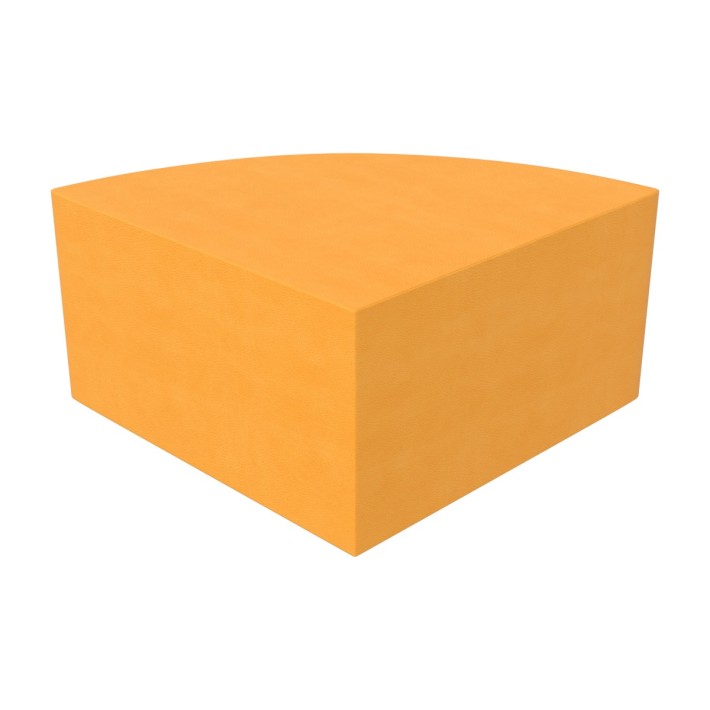 Pouf Morbido SEDUTA SPICCHIO in Similpelle e Imbottitura Ignifuga CL1 - Dimensioni Lato 60 cm, H 32 cm  - Densità 27 kg/mc - 