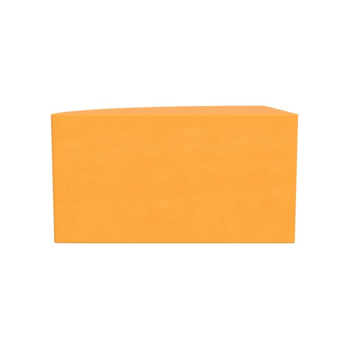 Pouf Morbido SEDUTA SPICCHIO in Similpelle e Imbottitura Ignifuga CL1 - Dimensioni Lato 60 cm, H 32 cm  - Densità 40 kg/mc - 