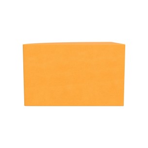 Pouf morbido SEDUTA SPICCHIO, similpelle e imbottitura ignifuga CL1, lato 65cm, H40cm, densità 40kg/mc, sfoderabile con zip  2