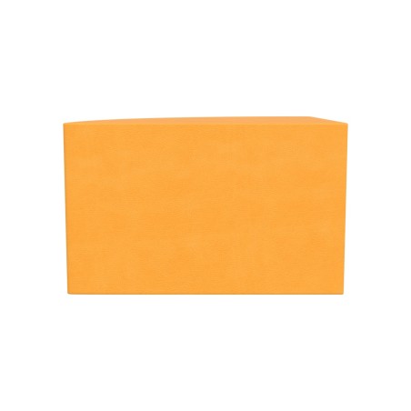 Pouf morbido SEDUTA SPICCHIO, similpelle e imbottitura ignifuga CL1, lato 65cm, H40cm, densità 40kg/mc, sfoderabile con zip 