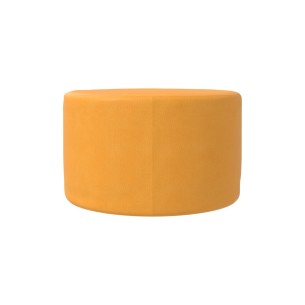 Pouf Morbido SEDUTA TONDA in Similpelle e Imbottitura Ignifuga CL1 - Diametro 65 cm, H 40 cm - Densità 27 kg/mc - Sfoderabile  2