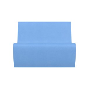 Pouf Morbido SEDUTA DIVANO 3 POSTI in Similpelle e Imbottitura Ignifuga CL1 - Dimensioni 100x70xH 40 cm - Densità 40 kg/mc -  2