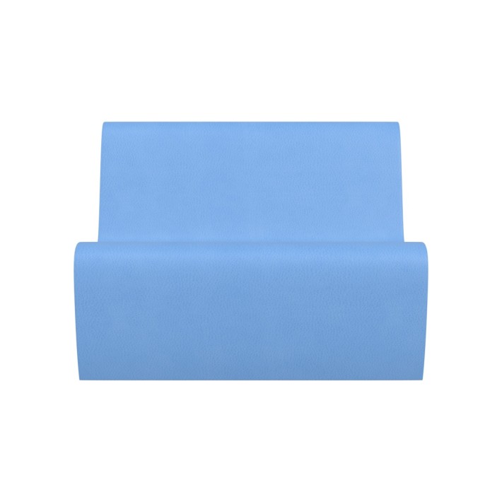 Pouf Morbido SEDUTA DIVANO 3 POSTI in Similpelle e Imbottitura Ignifuga CL1 - Dimensioni 100x70xH 40 cm - Densità 40 kg/mc - 
