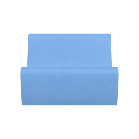 Pouf Morbido SEDUTA DIVANO 3 POSTI in Similpelle e Imbottitura Ignifuga CL1 - Dimensioni 100x70xH 40 cm - Densità 40 kg/mc - 
