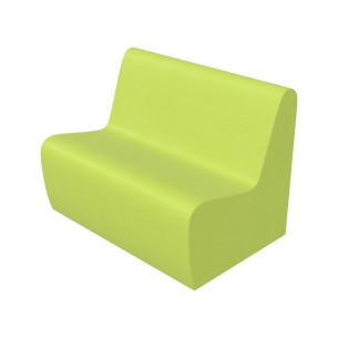 Pouf morbido SEDUTA DIVANO 3posti, similpelle e imbottitura ignifuga CL1, base 100x70cm, H40cm, densità 40kg/mc, sfoderabile 