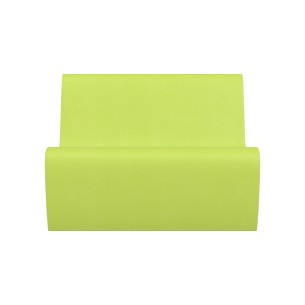 Pouf morbido SEDUTA DIVANO 3posti, similpelle e imbottitura ignifuga CL1, base 100x70cm, H40cm, densità 40kg/mc, sfoderabile  2