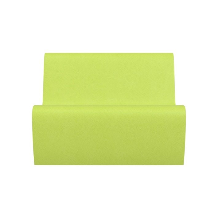 Pouf morbido SEDUTA DIVANO 3posti, similpelle e imbottitura ignifuga CL1, base 100x70cm, H40cm, densità 40kg/mc, sfoderabile 