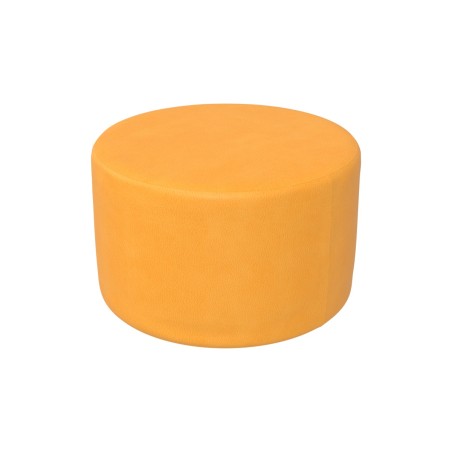 Pouf Morbido SEDUTA TONDA in Similpelle e Imbottitura Ignifuga CL1 - Diametro 65 cm, H 40 cm - Densità 40 kg/mc - Sfoderabile 