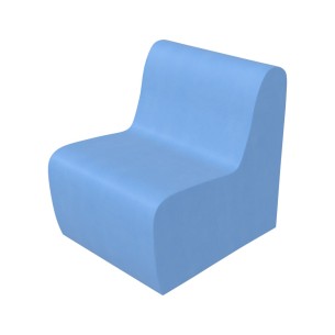 Pouf morbido SEDUTA POLTRONA , similpelle e imbottitura ignifuga CL1, base 50x60cm, H32cm, densità 27kg/mc, sfoderabile con zip 
