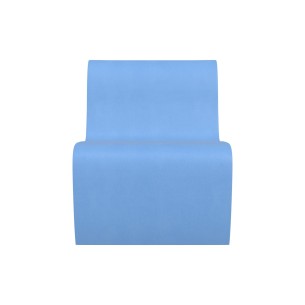 Pouf morbido SEDUTA POLTRONA , similpelle e imbottitura ignifuga CL1, base 50x60cm, H32cm, densità 27kg/mc, sfoderabile con zip  2