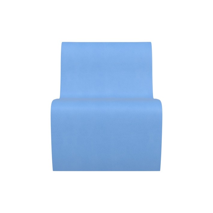Pouf morbido SEDUTA POLTRONA , similpelle e imbottitura ignifuga CL1, base 50x60cm, H32cm, densità 27kg/mc, sfoderabile con zip 