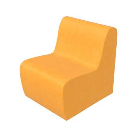 Pouf morbido SEDUTA POLTRONA , similpelle e imbottitura ignifuga CL1, base 50x60cm, H32cm, densità 40kg/mc, sfoderabile con zip 