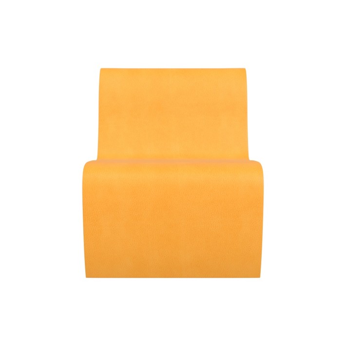 Pouf morbido SEDUTA POLTRONA , similpelle e imbottitura ignifuga CL1, base 50x60cm, H32cm, densità 40kg/mc, sfoderabile con zip 