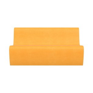 Pouf Morbido SEDUTA DIVANO 3 POSTI in Similpelle e Imbottitura Ignifuga CL1 - Dimensioni Base 120 x 60 x H 32 cm - Densità  2
