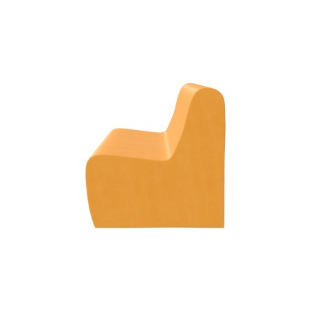 Pouf Morbido SEDUTA DIVANO 3 POSTI in Similpelle e Imbottitura Ignifuga CL1 - Dimensioni Base 120 x 60 x H 32 cm - Densità 