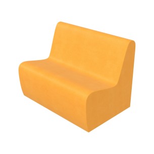 Pouf Morbido SEDUTA DIVANO 3 POSTI in Similpelle e Imbottitura Ignifuga CL1 - Dimensioni 100x70xH 40 cm - Densità 27 kg/mc - 