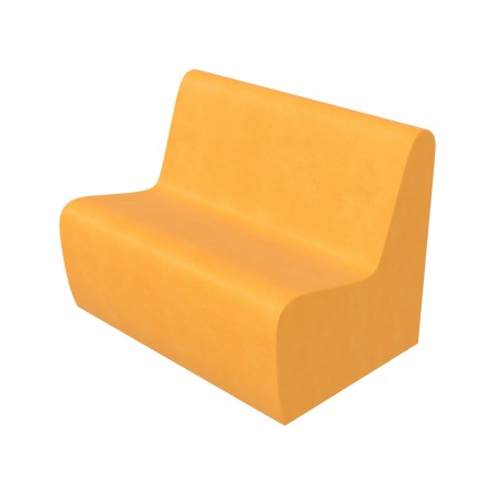 Pouf Morbido SEDUTA DIVANO 3 POSTI in Similpelle e Imbottitura Ignifuga CL1 - Dimensioni 100x70xH 40 cm - Densità 27 kg/mc - 