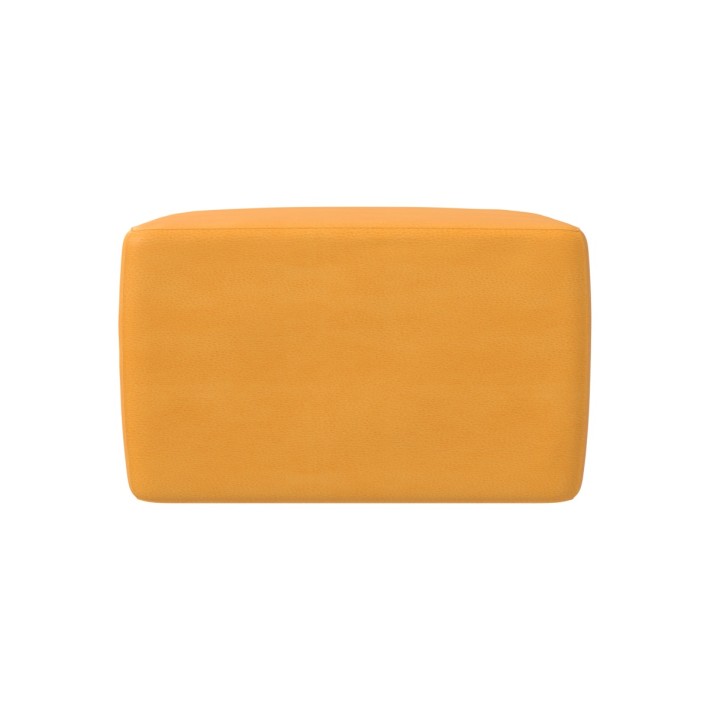 Pouf Morbido SEDUTA QUADRO in Similpelle e Imbottitura Ignifuga CL1 - Dimensioni Lato 65 cm, H 40 cm - Densità 27 kg/mc - 