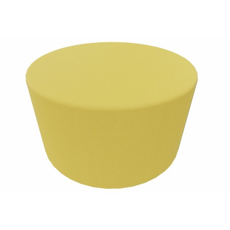 Pouf Giro in Tessuto Era - Diametro 60 cm - Altezza Seduta 45 cm - Colore Giallo