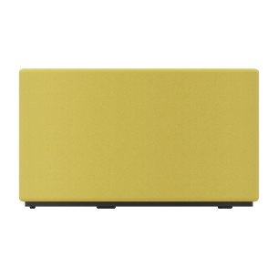 Pouf Giro in Tessuto Era - Diametro 60 cm - Altezza Seduta 45 cm - Colore Giallo 2