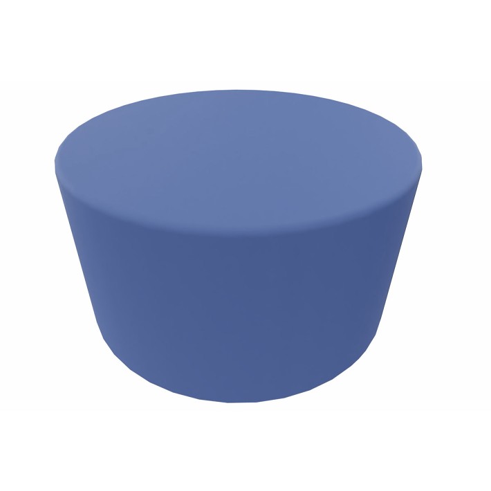 Pouf Giro in Tessuto Era - Diametro 60 cm - Altezza Seduta 45 cm - Colore Blu