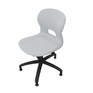 Sedia Gelso con 5 Piedini - Altezza Regolabile M5/M6 - Colore Scocca Grigio Chiaro - Colore Struttura Nera